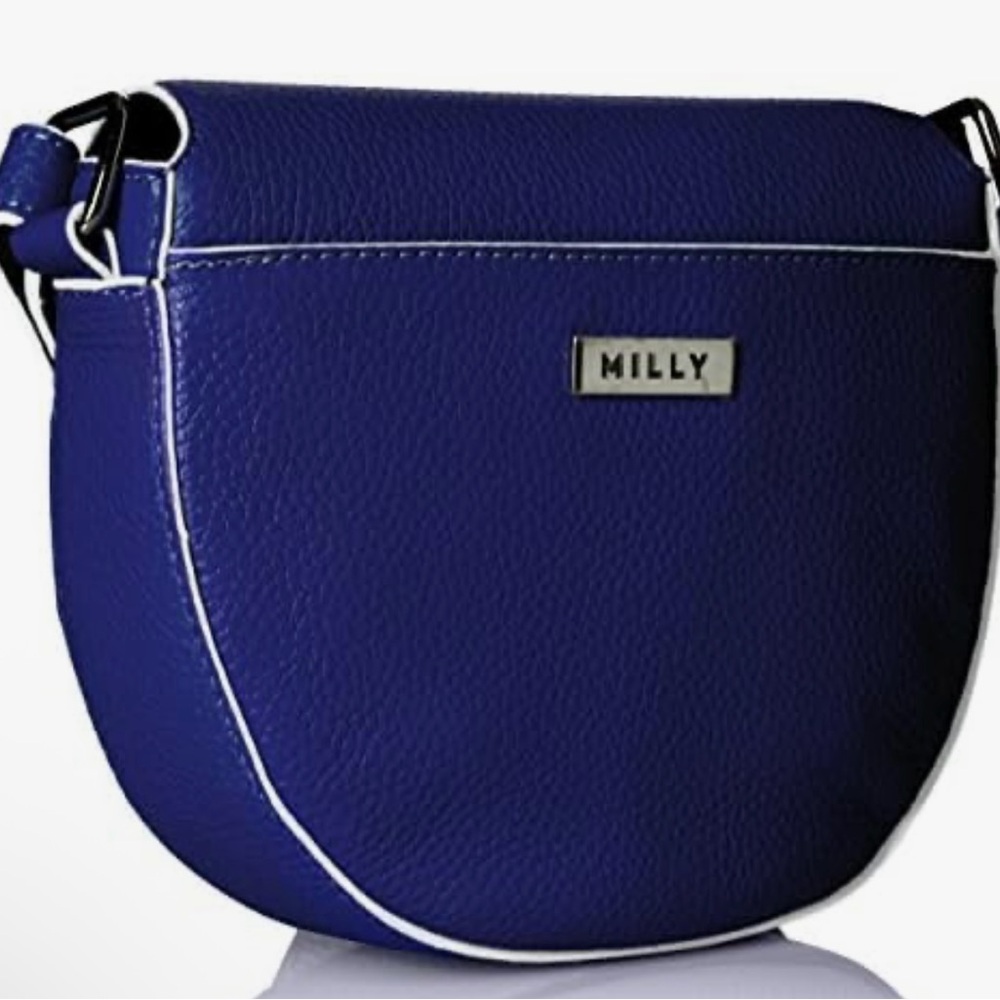 NWT Milly Blue Leather Crossbody Bag ✨